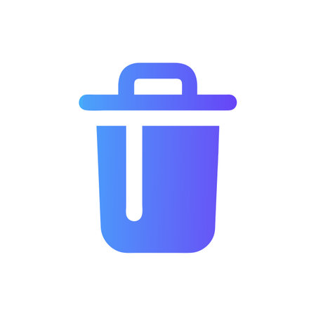 Trash can icon. Vector illustration. Flat design style eps 10のイラスト素材