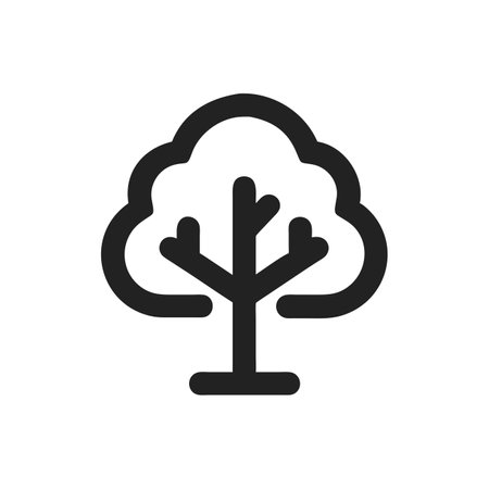 tree icon vector. tree vector icon. tree vector icon. tree vector iconのイラスト素材