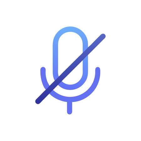 No Microphone Icon Vector. Flat design style eps 10.のイラスト素材