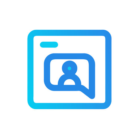 Video chat icon, vector illustration. Flat design style eps 10のイラスト素材
