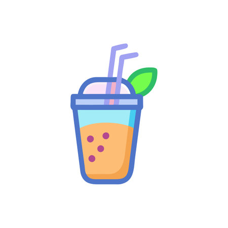Creative Smoothie Icon for Flavorful Drinksのイラスト素材