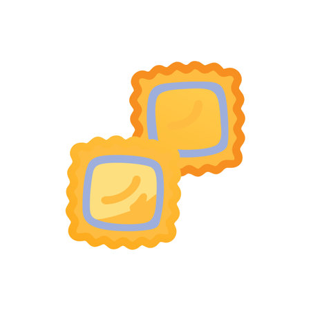Tasty Ravioli Icon for Culinary Creationsのイラスト素材