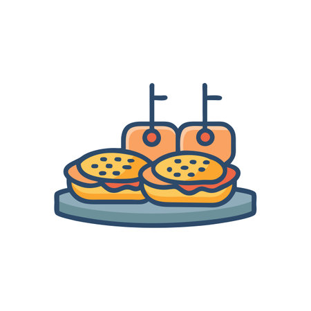 Delicious Tapas Icon for Spanish Cuisineのイラスト素材