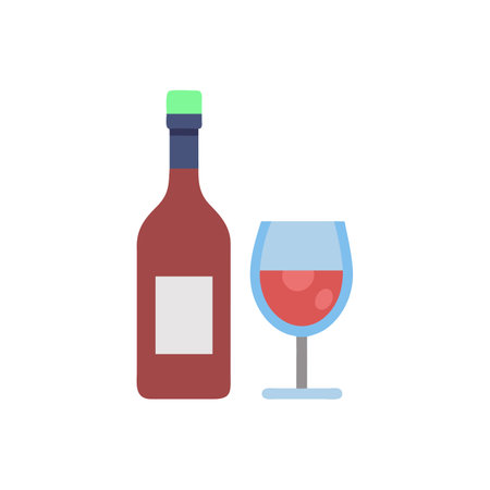 Elegant Wine Icon for Sommelier Enthusiastsのイラスト素材