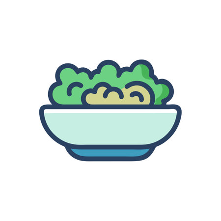 Delicious Salad Icon for Culinary Creationsのイラスト素材