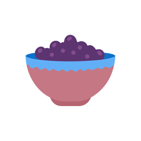 Colorful Acai Bowl Icon for Wellnessのイラスト素材