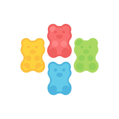 Tasty Gummy Bears Icon for Candy Loversのイラスト素材