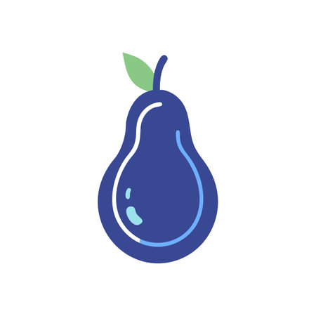 Tasty Pear Icon for Refreshing Dessertsのイラスト素材