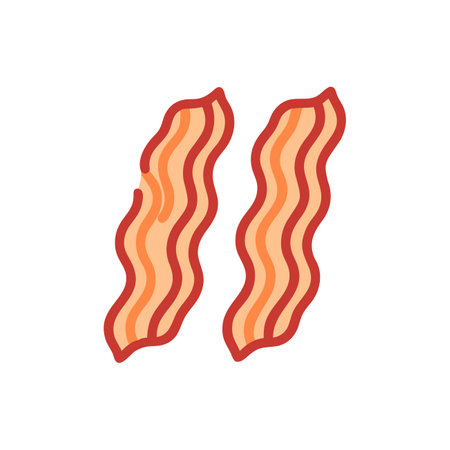 Tasty Bacon Icon for Gourmet Cookingのイラスト素材