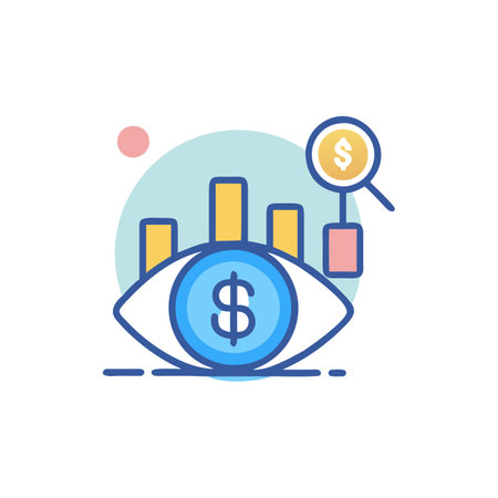 Unique Financial Monitoring Graphic for Financeのイラスト素材