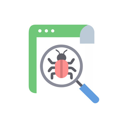 Bug Tracking Tools and Solutions Iconのイラスト素材