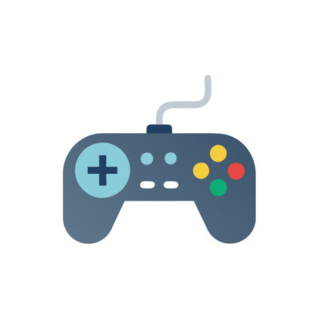 Game Controller Features and Technologies Iconのイラスト素材