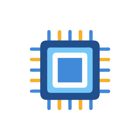 Innovative Processor Icon for Digital Systems