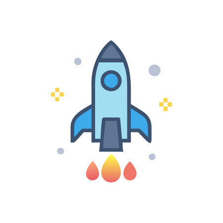 Dynamic Rocket Design for Launchのイラスト素材