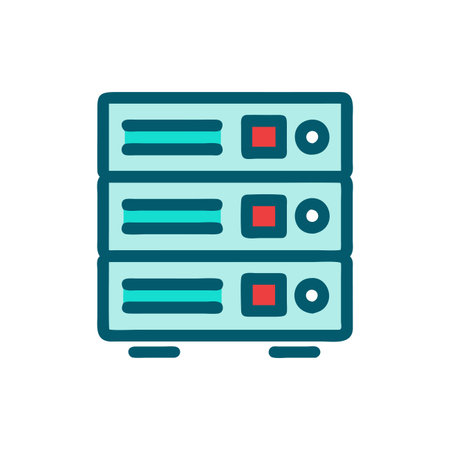 Supercomputer Icon for High-Performance Computingのイラスト素材