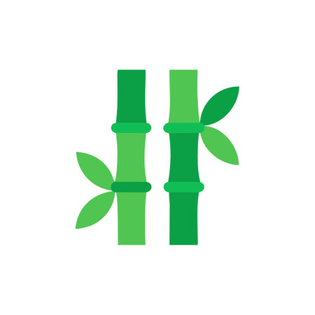 Elegant Bamboo Vector for Eco Art Projectsのイラスト素材