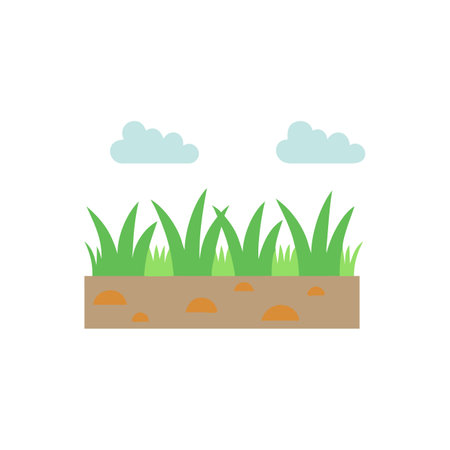 Stylish Grassland Vector for Eco-Friendly Designsのイラスト素材