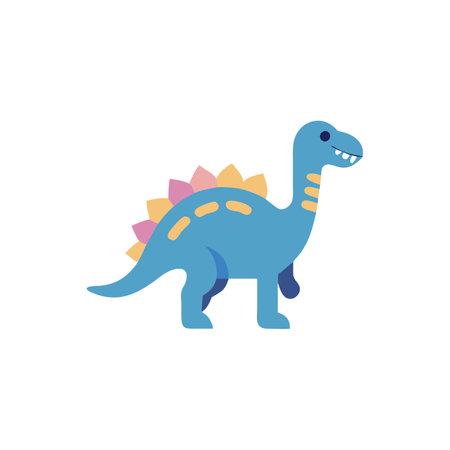 Charming Dinosaur Vector for Educational Useのイラスト素材