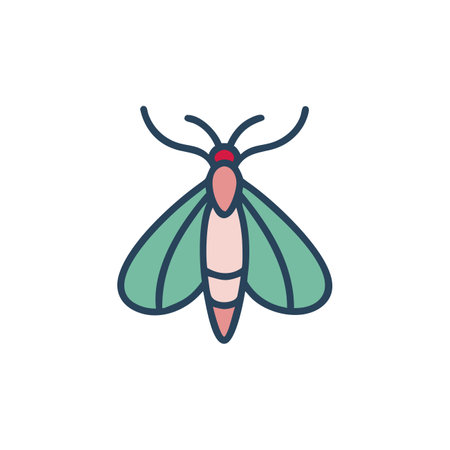 Creative Moth Vector for Wildlife Awarenessのイラスト素材