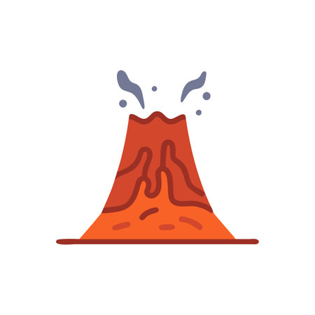 Elegant Lava Flow Illustration for Nature Projectsのイラスト素材