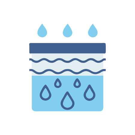 Creative Rainwater Harvesting Vector for Environmental Awarenessのイラスト素材