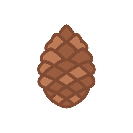 Elegant Pine Cone Illustration for Nature Conservationのイラスト素材
