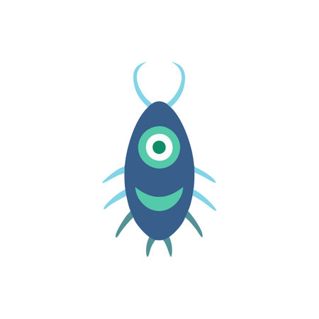 Charming Plankton Icon for Marine Lifeのイラスト素材