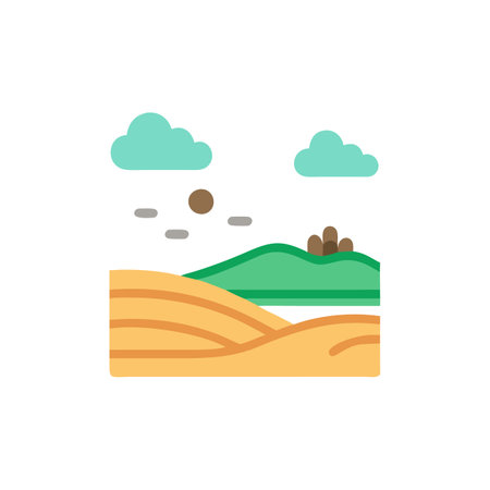 Charming Prairie Vector for Eco-Friendly Designsのイラスト素材