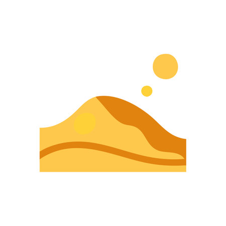 Elegant Sand Dune Illustration for Nature Conservationのイラスト素材