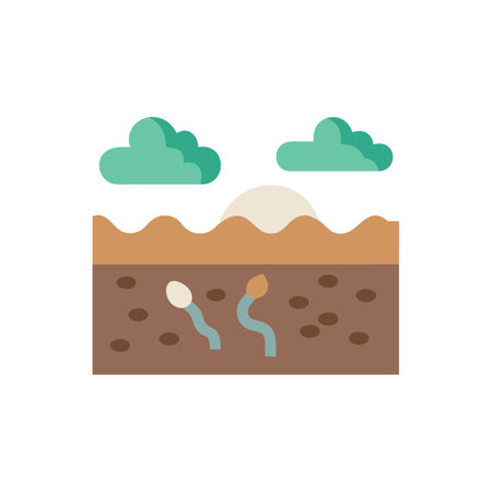 Rich Soil Icon for Gardening Themesのイラスト素材
