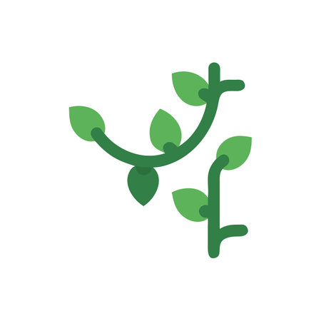 Elegant Vine Nature Icon Designのイラスト素材