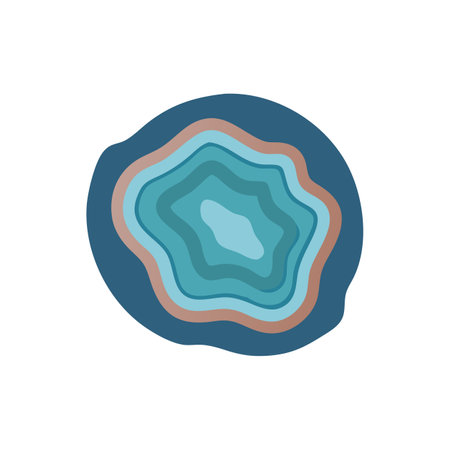 Elegant Geode Vector for Geological Designsのイラスト素材