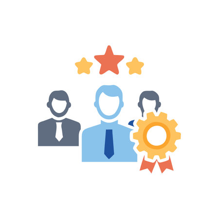 Elegant Business Excellence Iconのイラスト素材