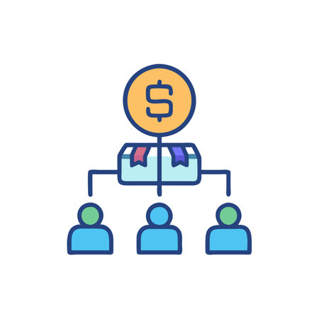 Stylish Business Model Icon Designのイラスト素材