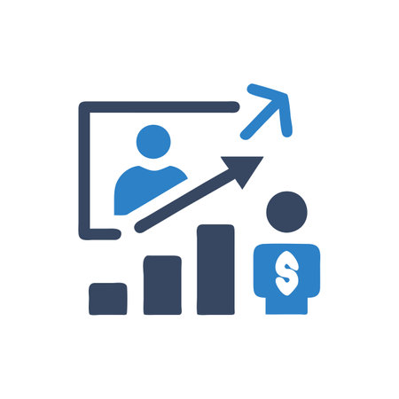 Dynamic Business Growth Strategy Iconのイラスト素材