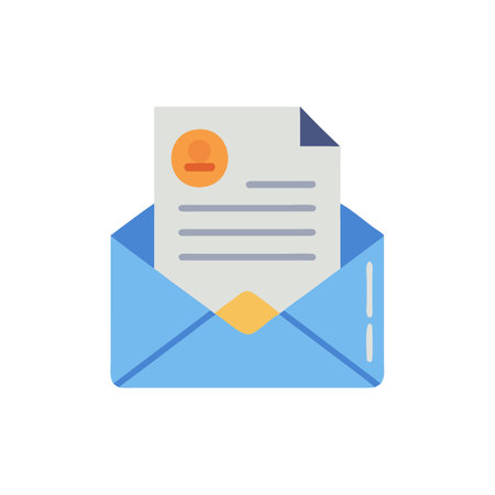 Elegant Business Letter Iconのイラスト素材