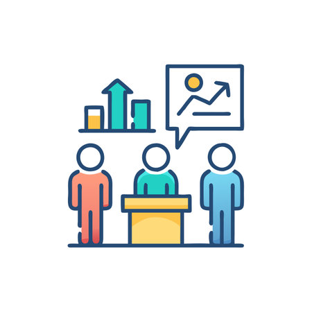 Elegant Business Expo Iconのイラスト素材