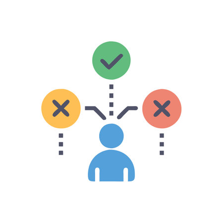 Decision Making Icon for Business Strategiesのイラスト素材