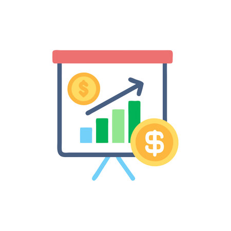 Icon for Financial Analysis and Forecastingのイラスト素材