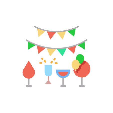 Holiday Party Icon for Celebrationsのイラスト素材