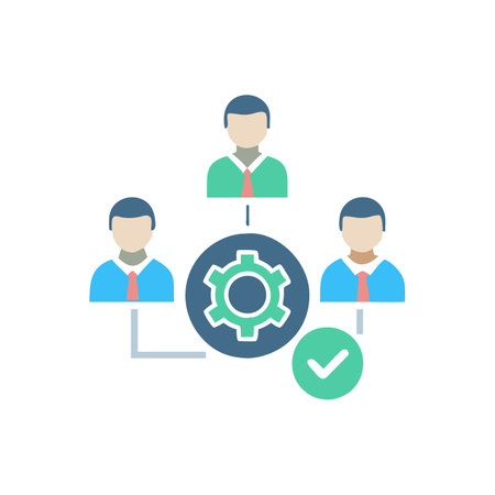 HR Management Icon for Workforce Developmentのイラスト素材