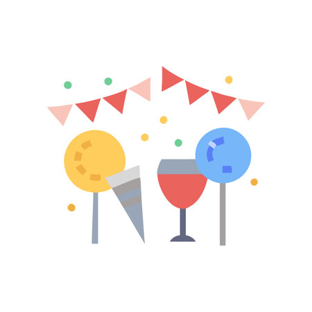 Celebration Icon for Holiday Partiesのイラスト素材