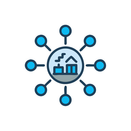 Industry Networking Icon for Professional Connectionsのイラスト素材