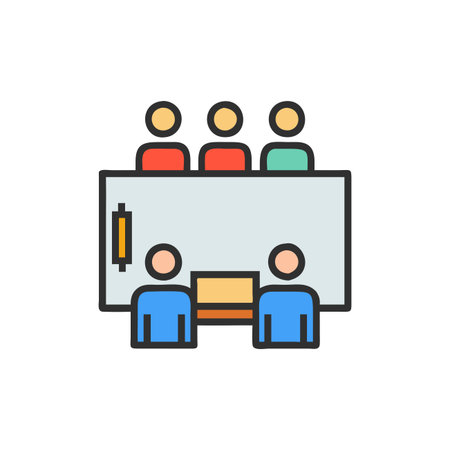 Meeting Room Icon for Collaborationのイラスト素材