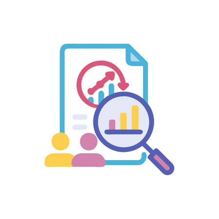 Icon for Conducting Market Researchのイラスト素材