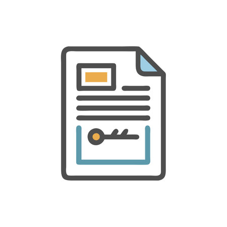 Icon for Legal Documents and Contractsのイラスト素材