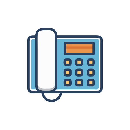 VoIP Phone Icon for Communicationのイラスト素材