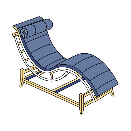 beach chair icon over white background colorful design vector illustration graphic designのイラスト素材