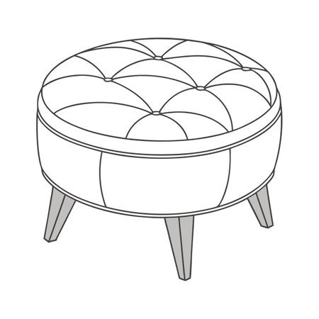 Illustration of a chair. Furniture single icon in outline style vector symbol stock illustration web.のイラスト素材