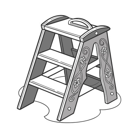 Vector illustration of ladder icon. Collection of ladder vector icon for stock.
